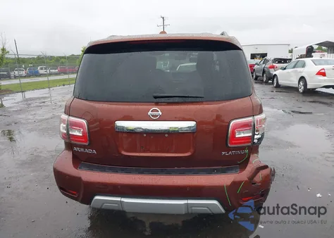 2018 Nissan Armada Platinum from USA, damaged, VIN JN8AY2NE6J9731093